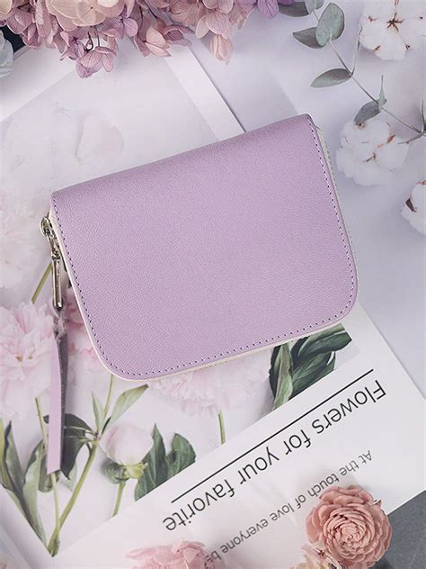 蜂字 紫色錢包